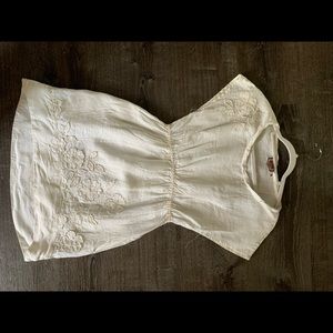 JUICY COUTURE WHITE LINEN MINI DRESS